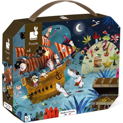 Puzzle La Chasse au Trésor 36 pièces : Puzzles 20 à 49 pièces - Janod