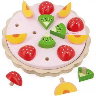 Jeu encastrement : Accessoires cuisine bois - Tarte aux fruits - Janod