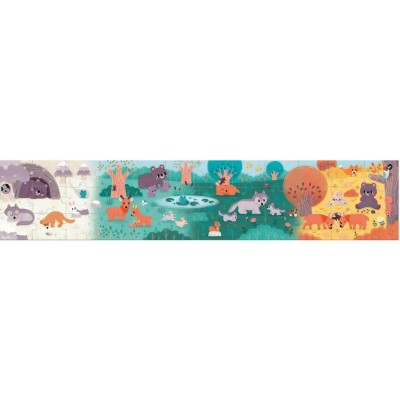 Puzzle panoramique Wwf 4 saisons 36 pcs - Janod