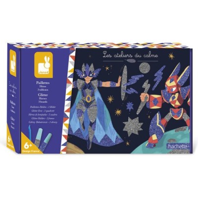 Coffret créatif Paillettes Héros : Collection "Les Ateliers du Calme" - Janod
