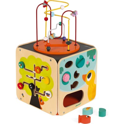 Maxi looping multi-activités - bois - : Manipulation & Encastrement - Janod