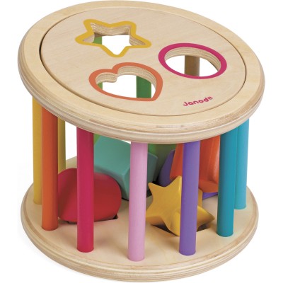 Quizz des formes-Wood - jeu d'éveil pour enfant dès 18 mois - Janod