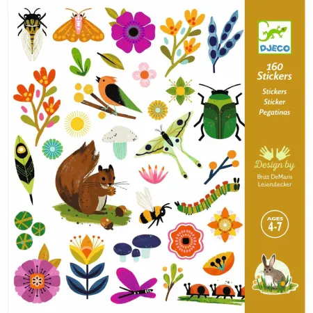 Stickers Jardin 160 Autocollants - Djeco