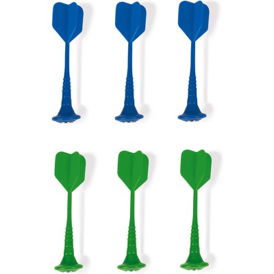Jeu de 6 fléchettes magnétiques - vert et bleu - : Jeux d'adresse - Janod