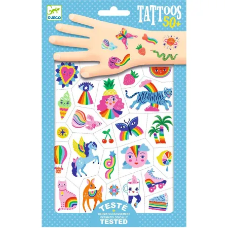 Tatouages ephemere - arc en ciel - Djeco