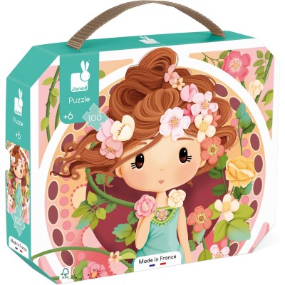 Puzzle 100 pièces - Mucha - : jouets, déco, puériculture - Janod