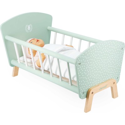 Lit poupon - bébé bois jouet : Imitation lit pour poupon - Janod