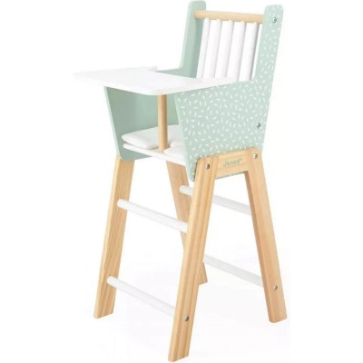 Chaise-haute jouet - Imitation chaise-haute en bois poupon - Janod