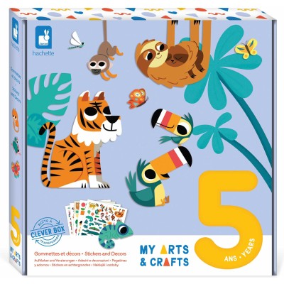 Gommettes et décors Jungle 5 ans : My Arts & Crafts - Janod