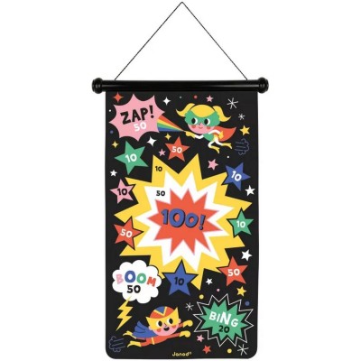 Jeu de fléchettes magnétiques pour enfant - Jeu fléchette Super-héros - Janod