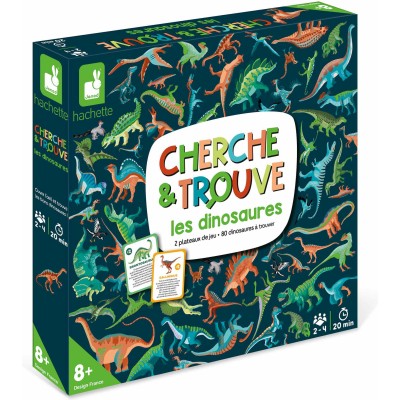 Cherche et Trouve les Dinosaures : Jeux éducatifs science et géographie - Janod