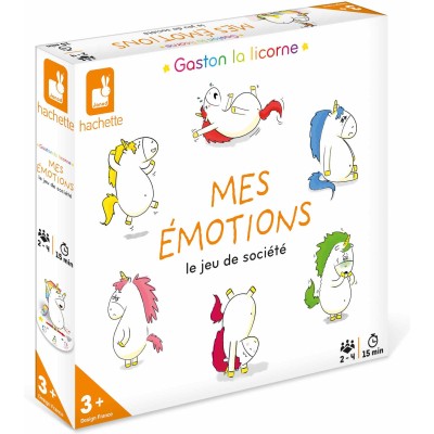 Jeu Gaston la Licorne - Mes Emotions : Jeux de parcours - Janod