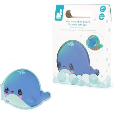 Livre de bain Baleine - bébé : Jeu de bain baleine - Janod