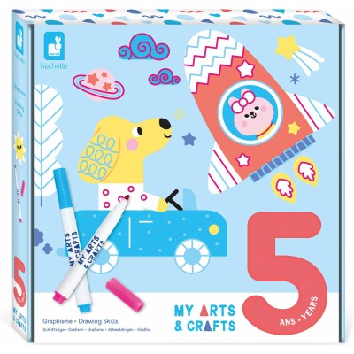 Coffret créatif enfant graphisme - Activité dessin 5 ans - Janod