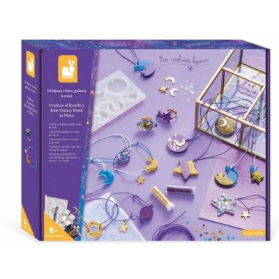 14 Bijoux Résine Galaxy à Créer : Collection "Les Ateliers Bijoux" & Perles - Janod