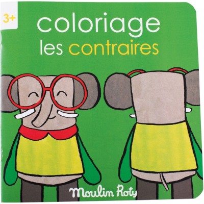 Cahier de coloriage les contraires les Popipop - Les Popipop - Moulin Roty