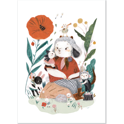 Affiche Fenouil le mouton Après la pluie - Après la pluie - Moulin Roty