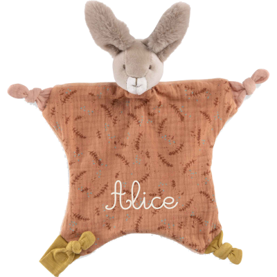 Doudou lapin argile Trois petits lapins - Trois petits lapins - Moulin Roty