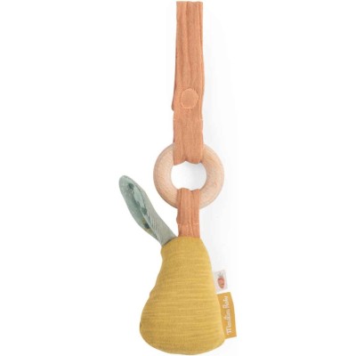 Hochet anneau bois poire Trois Petits Lapins - Trois petits lapins - Moulin Roty