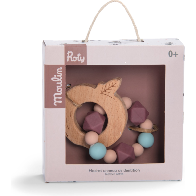 Hochet anneau de dentition pomme Après la pluie - Après la pluie - Moulin Roty
