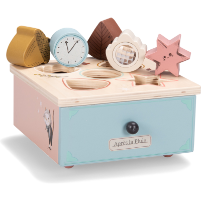 Boîte à formes Après la pluie - Jouet en bois - Après la pluie - Moulin Roty