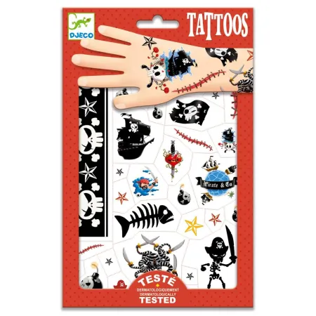 Tatouages Enfants Pirates Tattoos Temporaires - Djeco