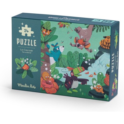Puzzle phosphorescent La cascade Dans la jungle - Moulin Roty