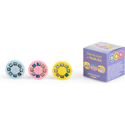 Boîte de 3 disques pour lampe Croque-Bisous Ecole des loisirs - Ecole des loisirs - Moulin Roty