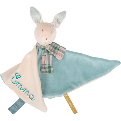 Doudou lapin bleu La petite école de danse - La petite école de danse - Moulin Roty