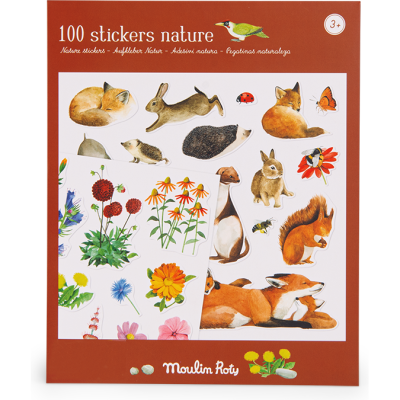 Pochette stickers la nature - Le jardin du moulin - Moulin Roty