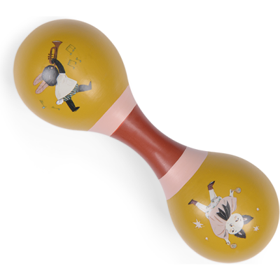 Maracas double ocre Après la pluie - Après la pluie - Moulin Roty