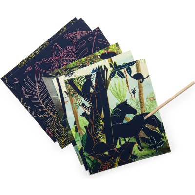 Cartes à gratter - Tout autour du monde - Livres de croquis et de coloriage - Tout autour du monde - Moulin Roty