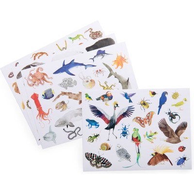 78 Stickers - Tout autour du monde - Stickers et Tatouage - Tout autour du monde - Moulin Roty