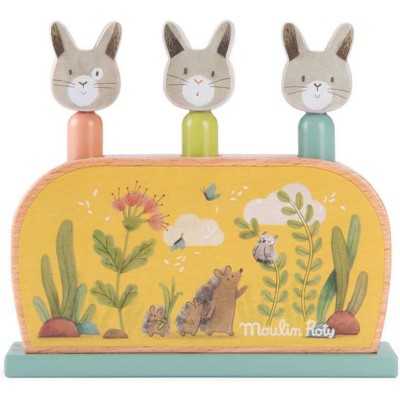 Pop up Trois petits lapins - Jouet en bois - Moulin Roty