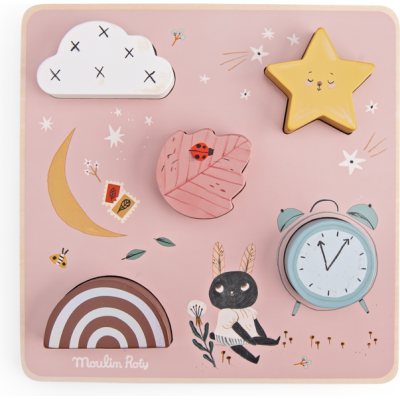 Puzzle sensoriel Après la pluie - Jouet en bois - Après la pluie - Moulin Roty