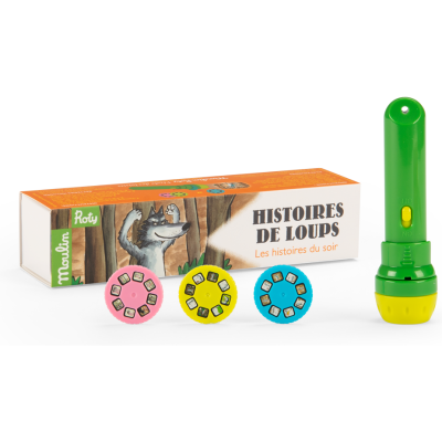 Lampe à histoires Loup Ecole des loisirs - Ecole des loisirs - Moulin Roty