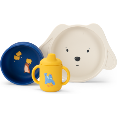 Set vaisselle silicone Puce & Pilou - Puce & Pilou - Moulin Roty