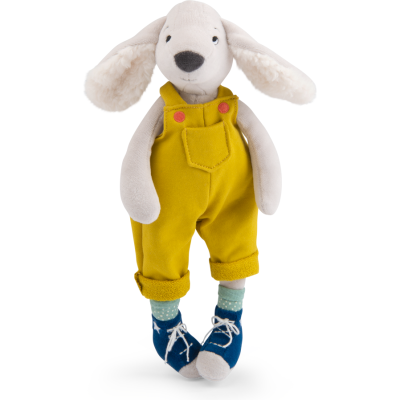 Peluche chien Pilou jaune Puce & Pilou - Puce & Pilou - Moulin Roty