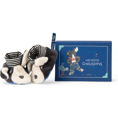 Chaussons chien Puce bleu Puce & Pilou - Puce & Pilou - Moulin Roty