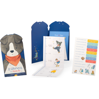 Toise carnet Puce & Pilou - Cadeau de naissance - Puce & Pilou - Moulin Roty