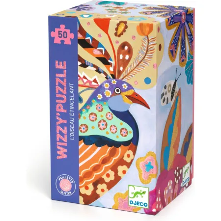 Wizzy' Puzzle L'Oiseau Etincelant - 50 pièces - Puzzle - Djeco