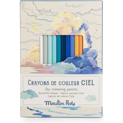 Crayons de couleur et cartes L'explorateur - Le jardin du moulin - Moulin Roty