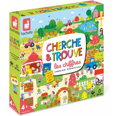 Cherche et Trouve les Chiffres : Jeux éducatifs Chiffres & Lettres - Janod