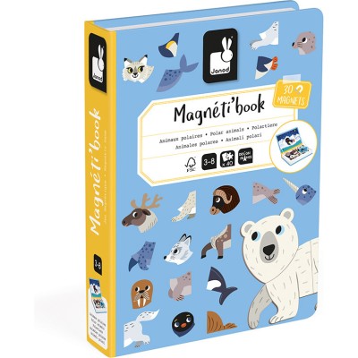 Magnéti'book Animaux Polaires : Jeux éducatifs magnétiques - Janod