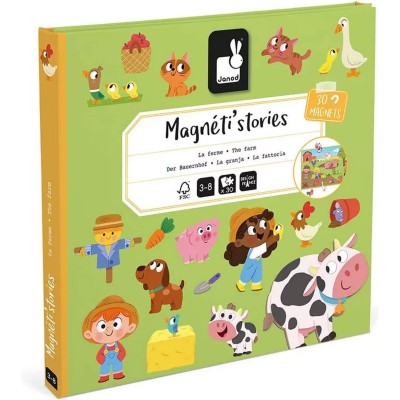 Magnéti'stories la Ferme : Jeux éducatifs magnétiques - Janod
