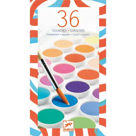 36 pastilles de gouaches - Djeco