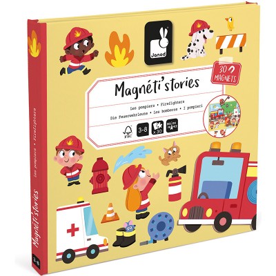 Magnéti'stories les Pompiers : Jeux éducatifs magnétiques - Janod
