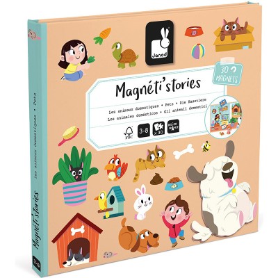 Magnéti'stories les Animaux Domestiques : Jeux éducatifs magnétiques - Janod