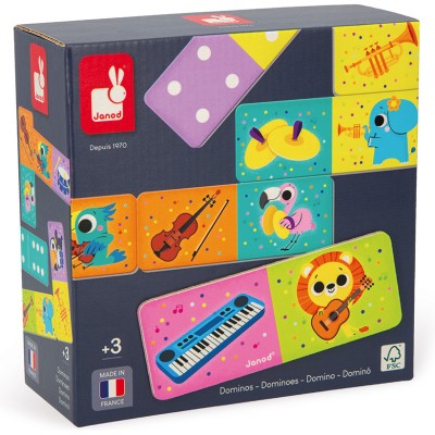 Dominos Instruments de Musique : Jeux de mémoire & d'associations - Janod
