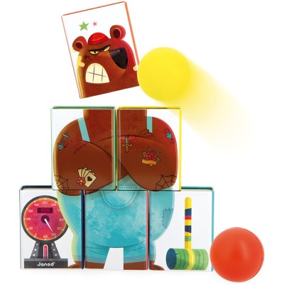 Chamboule-tout Monsieur Ours : Sports & Activités d'extérieur - Janod